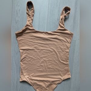Tan sleeveless Bodysuit Small